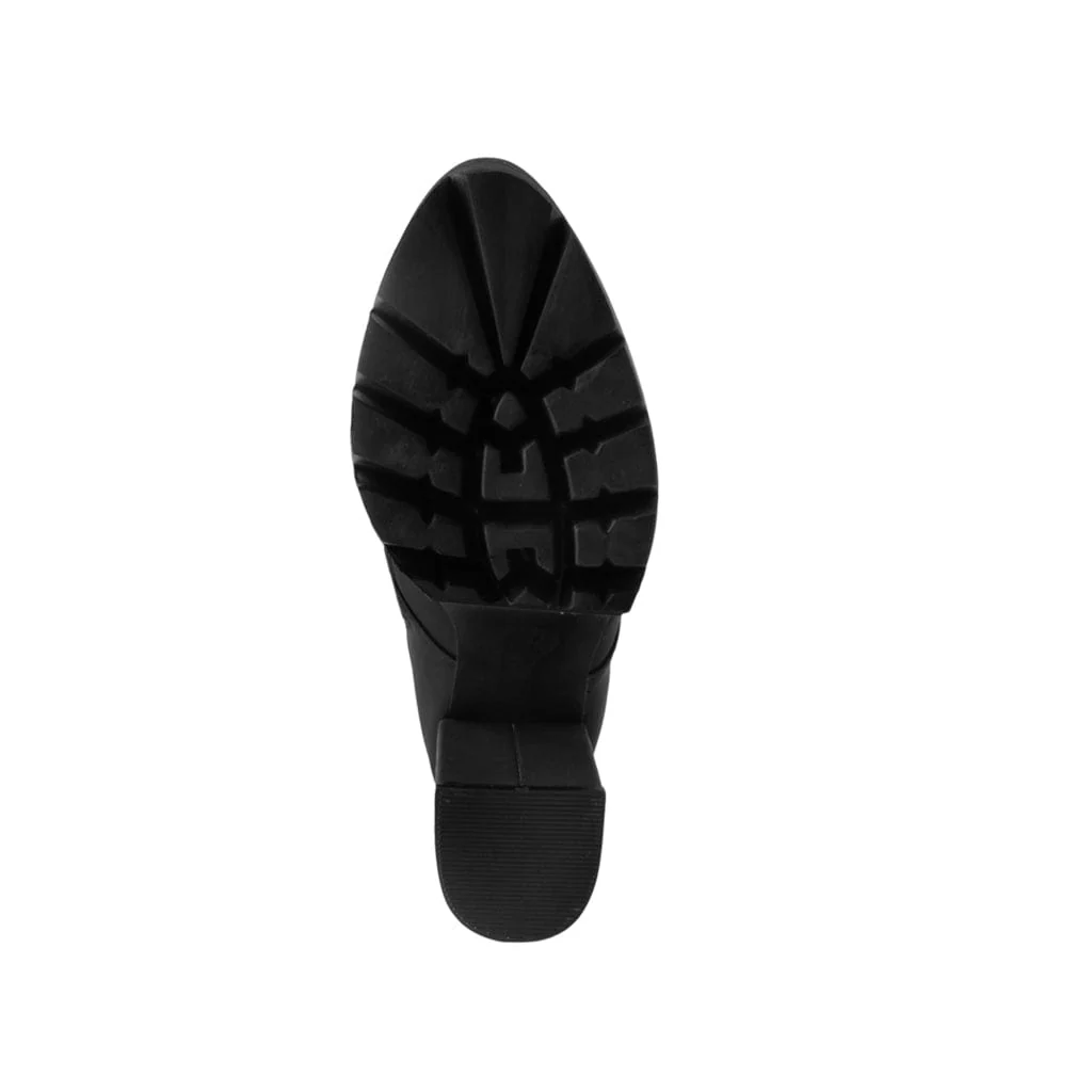 Rockstar Pointed Platform 3-Buckle Boot Black - Image 3