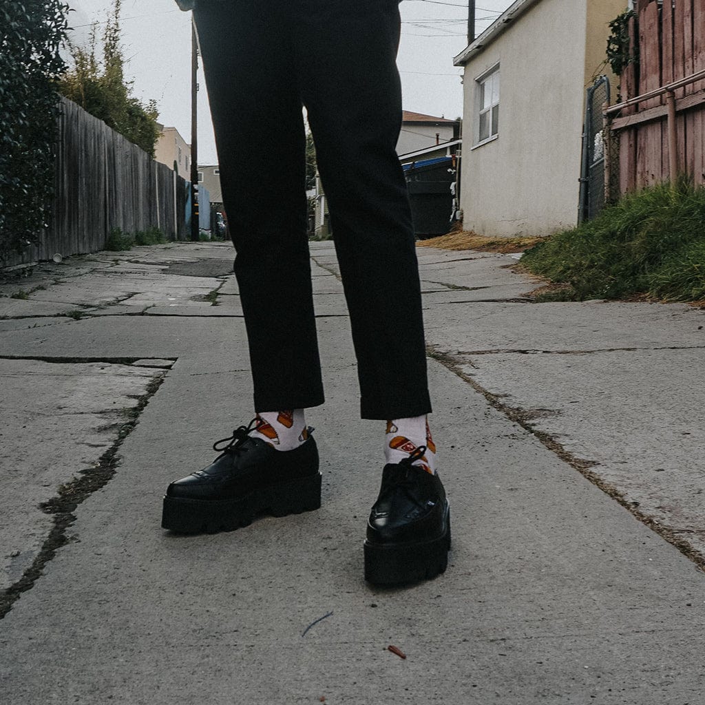 Dino Lug Pointed Creeper Black Vegan Leather - Image 2