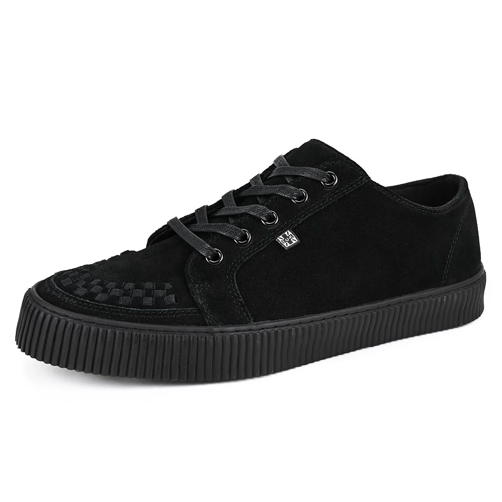 Ribbed Sole Sneaker Black Suede - Image 5