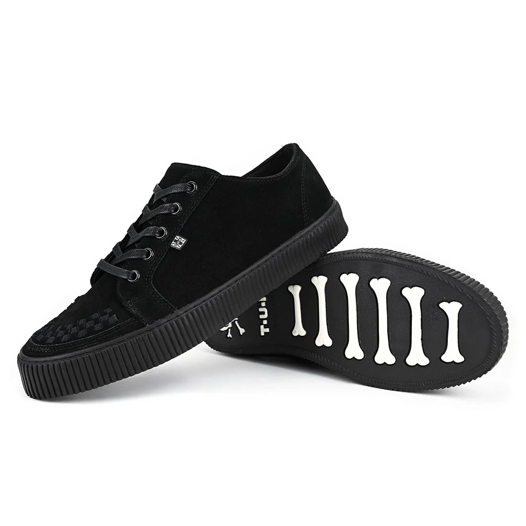 Ribbed Sole Sneaker Black Suede - Image 6