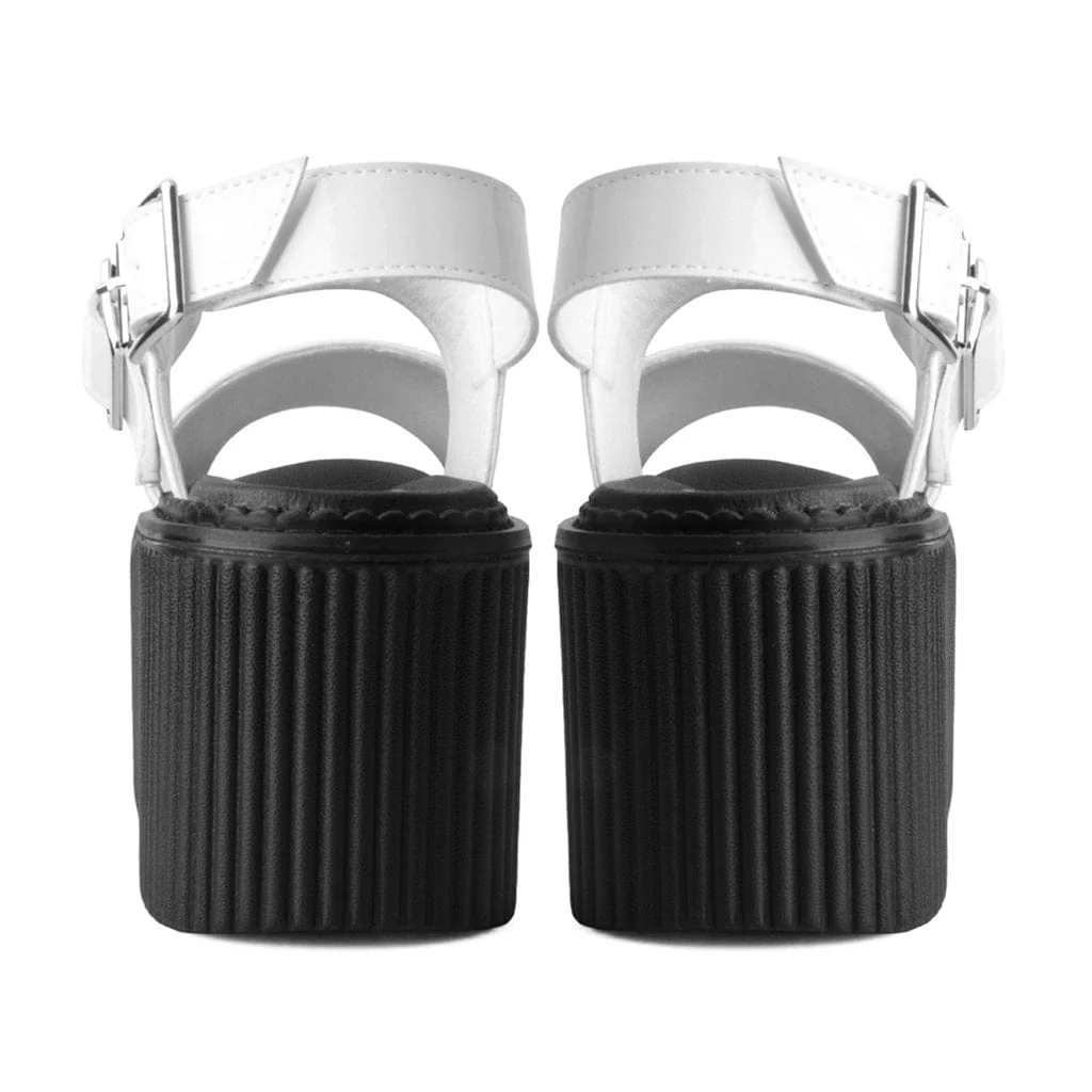 Strato Sandal White Patent Faux Leather - Image 5