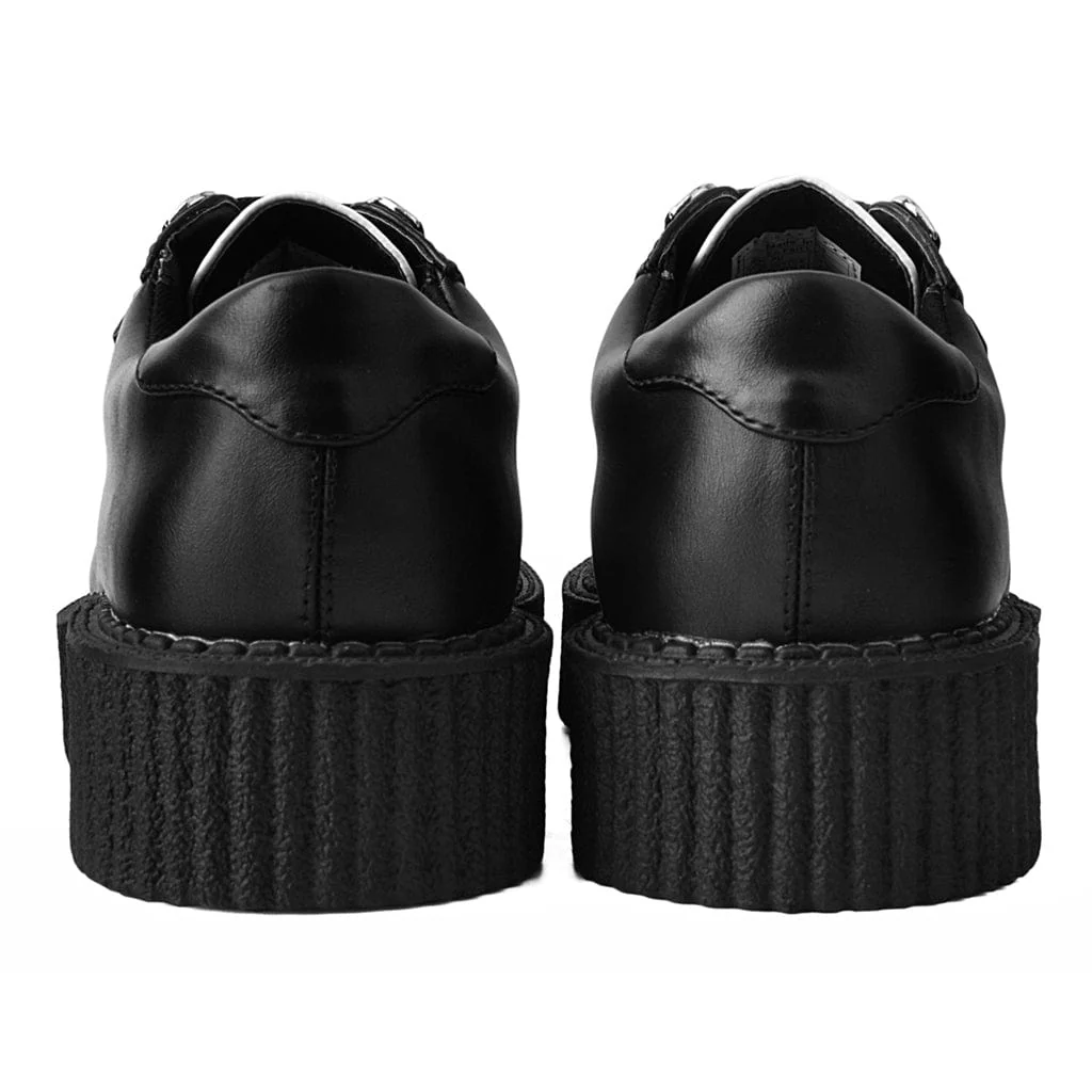 Anarchic Creeper Black & White Vegan Faux Leather - Image 4