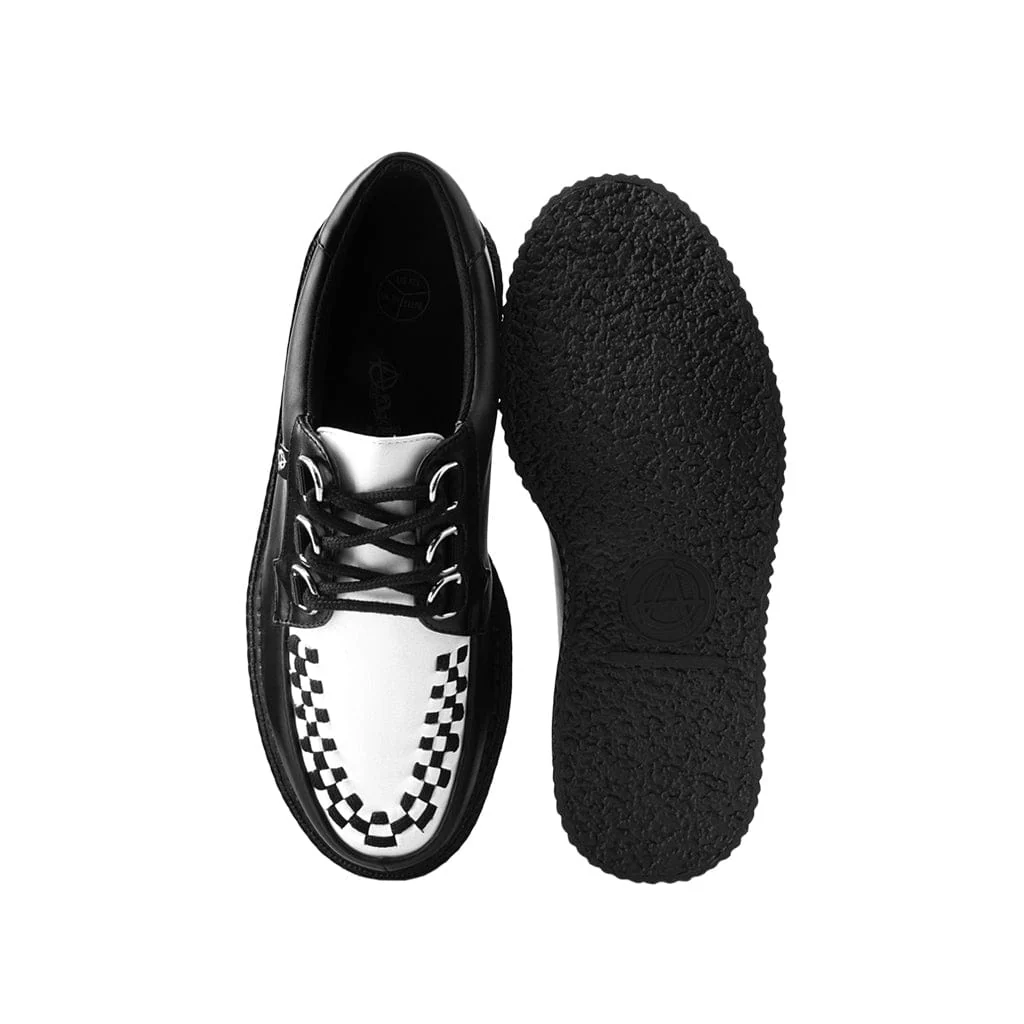 Anarchic Creeper Black & White Vegan Faux Leather - Image 5